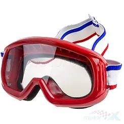 Gogle enduro czerwone