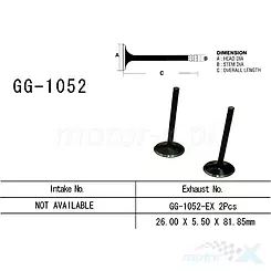 Zawór wydechowy Vesrah GG-1052-EX