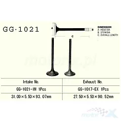 Zawór ssący Vesrah GG-1021-IN