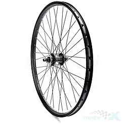 Felga przednia, koło rowerowe przednie 27,5", czarna, MTB AG Motors 6005, piasta LANXI alum czarna H-100SDF 36H