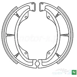 Szczęki hamulcowe 130x28mm Newfren GF1147, Suzuki / Kawasaki / Hyosung