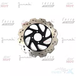 Tarcza (h240) hamulcowa przednia (falowana) Junak 123