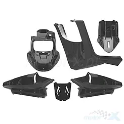 Owiewki TNT, 5 elementów, czarne, MBK Booster 04- / Yamaha BWS 04-
