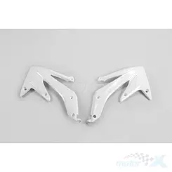 Osłony chłodnicy białe UFO Plast Honda CRF 450 R 05-08