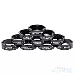 Podkładka dystansowa steru kierowniczego, rowerowa, grubość 10 mm, aluminiowa, średnica 1 1/8, opakowanie 10 sztuk