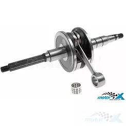 Wał korbowy, sworzeń tłoka 10mm, 17 frezów, wzmocniony, RMS Sport, Minarelli horizontal