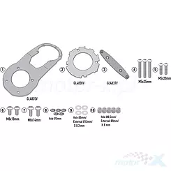 Mocowanie TANKLOCK Kappa BF60K, Yamaha MT-07