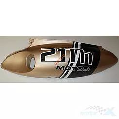 Osłona tylna górna lewa złoty-brąz 21th Baotian BT49QT-7 / Motobi Żbik / Zipp Triad 1