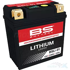 Akumulator litowo-żelazowo-fosforanowy BS Battery LiFePO4 BSLI-01 12V 25.6Wh 92x52x90mm 140CCA