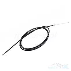 Linka hamulca tylnego, rowerowa, pancerz 1700 mm, linka 1800 mm, czarna