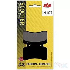 Klocki hamulcowe  karbonowe SBS Dual Carbon Scooter 141CT