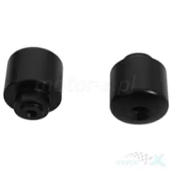 Końcówki kierownicy czarne, Biketec BT0053