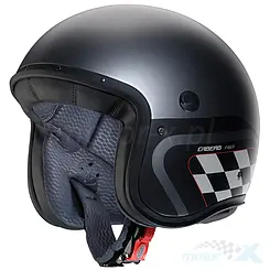 Kask motocyklowy otwarty, czarno-szaro-biały (mat), Caberg Freeride X Daytona