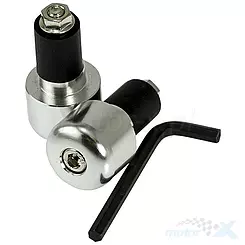 Końcówki kierownicy 17mm chrom 2 sztuki