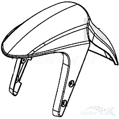 Błotnik przedni CAP Kymco Vitality
