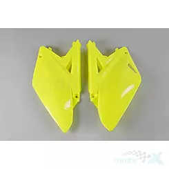 Osłony tylne górne komplet żółte fluo UFO Plast Yamaha RMZ 250 10-18