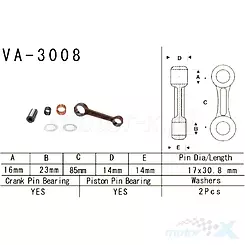 Korbowód Vesrah VA-3008