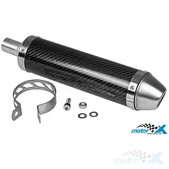 Końcówka wydechu Giannelli Carbon 250mm, d.22mm, uniwersalna