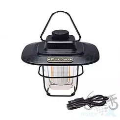 Lampa campingowa LED, WM Motor Retro Lamp, USB C, czarna