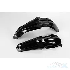 Błotnik przedni i błotnik tylny zestaw, restyling, czarne, UFO Plast Yamaha YZ 85 02-12