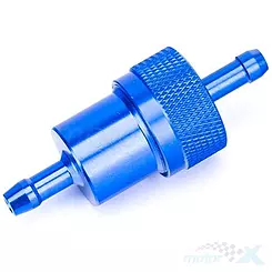 Filtr paliwa duży aluminium 6,5x28x71 niebieski