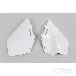 Osłony tylne górne komplet biały UFO Plast Suzuki RM 125 / 250 96-00