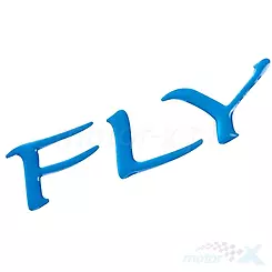 Naklejka "FLY", niebieska, Piaggio FLY 50-150