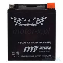 Akumulator bezobsługowy WM Motor SMF YB12AL-A 12V 12Ah 134x80x155mm