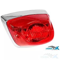 Lampa, czerwony klosz, Vespa S 50-150 (E)