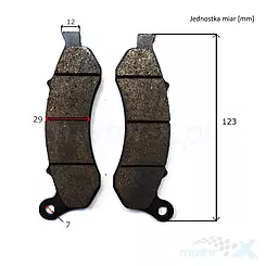 Klocki hamulcowe przednie CBS "Yeson" Junak S 125 / 121 FL / RZ / Racer Euro 4