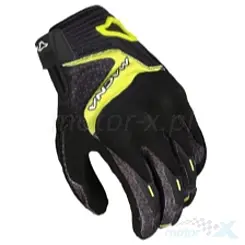 Rękawice motocyklowe turystyczne, czarno-żółte fluo, Macna Octar