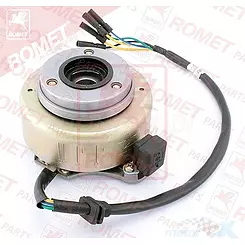 Stator iskrownik, stojan alternatora, z magnetem ATV Router XL110 2 cewki