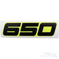 Naklejka błotnika przedniego WT03 "650" prawa QJMotor SVT 650 / SVT 650 X