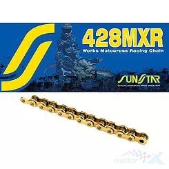 Łańcuch napędowy 428MXR, do 150 ccm, Sunstar Motocross [grupa]