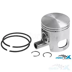 Tłok kompletny Malossi Sport 70cc, d.47,40mm, Piaggio / Peugeot leżący TSDI / Suzuki LC