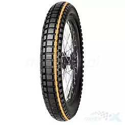 Opona motocyklowa na tor Mitas 3.75-19  SPEEDWAY 61P NHS TT (POMARAŃCZOWY PASEK) tył