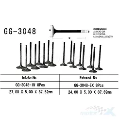 Zawór ssący Vesrah GG-3048-IN