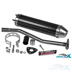 Końcówka wydechu Giannelli Enduro Carbon, Derbi Senda 2000, DRD / Gilera RCR, SMT (E)