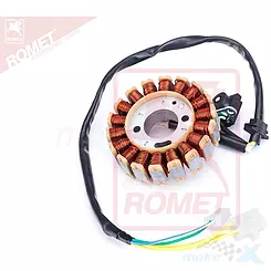 Stator iskrownik, stojan alternatora, 18 cewek Zipp QR Max 125