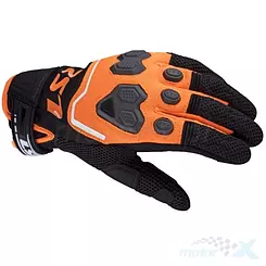 Rękawice motocyklowe, wiosna, lato, LS2 Vega Black Orange