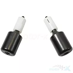 Końcówki kierownicy, średnica 17.5mm, 210g 1 sztuka, czarne, Buzzetti BZ8449N