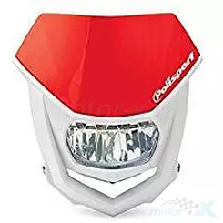 Lampa uniwersalna przednia, czerwona, żarówka halogenowa, Polisport HALO 8667100006
