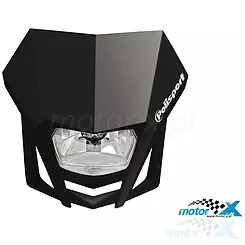 Lampa przednia, reflektor, czarny, Polisport LMX