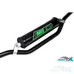 Osłona poprzeczki kierownicy NoEnd, czarno-zielona, cross / enduro / supermoto