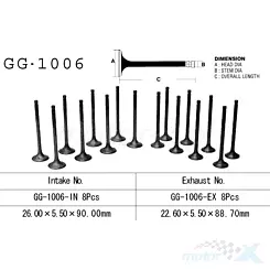 Zawór ssący Vesrah GG-1006-IN