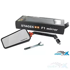 Lusterko Stage6 F1 Style M8, lewe, czarne