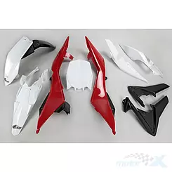 Zestaw osłon nadwozia biało-czarno-czerwony UFO Plast Husqvarna TC 449 / 499 11-13