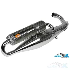 Wydech Tecnigas RS-II Chrom, Aprilia / Gilera / Piaggio 125-180cc 2T