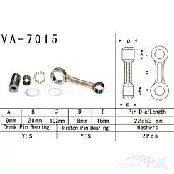 Korbowód Vesrah VA-7015