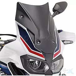 Szyba czołowa. czarna matowa, 40x31cm, Kappa, KD1144BO, Honda CRF1000L Africa Twin